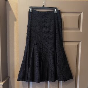 Coldwater Creek Cotton Eyelet Skirt